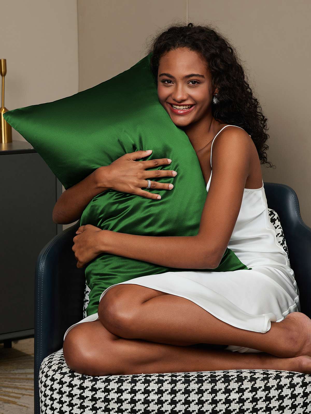 [Verde Oscuro] SilkSilky-ES 19Momme Seda Pura Pillowcase 002