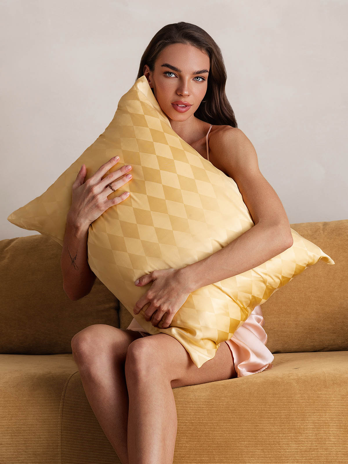 Funda De Almohada 100% Seda Pura Orgánica Estampada