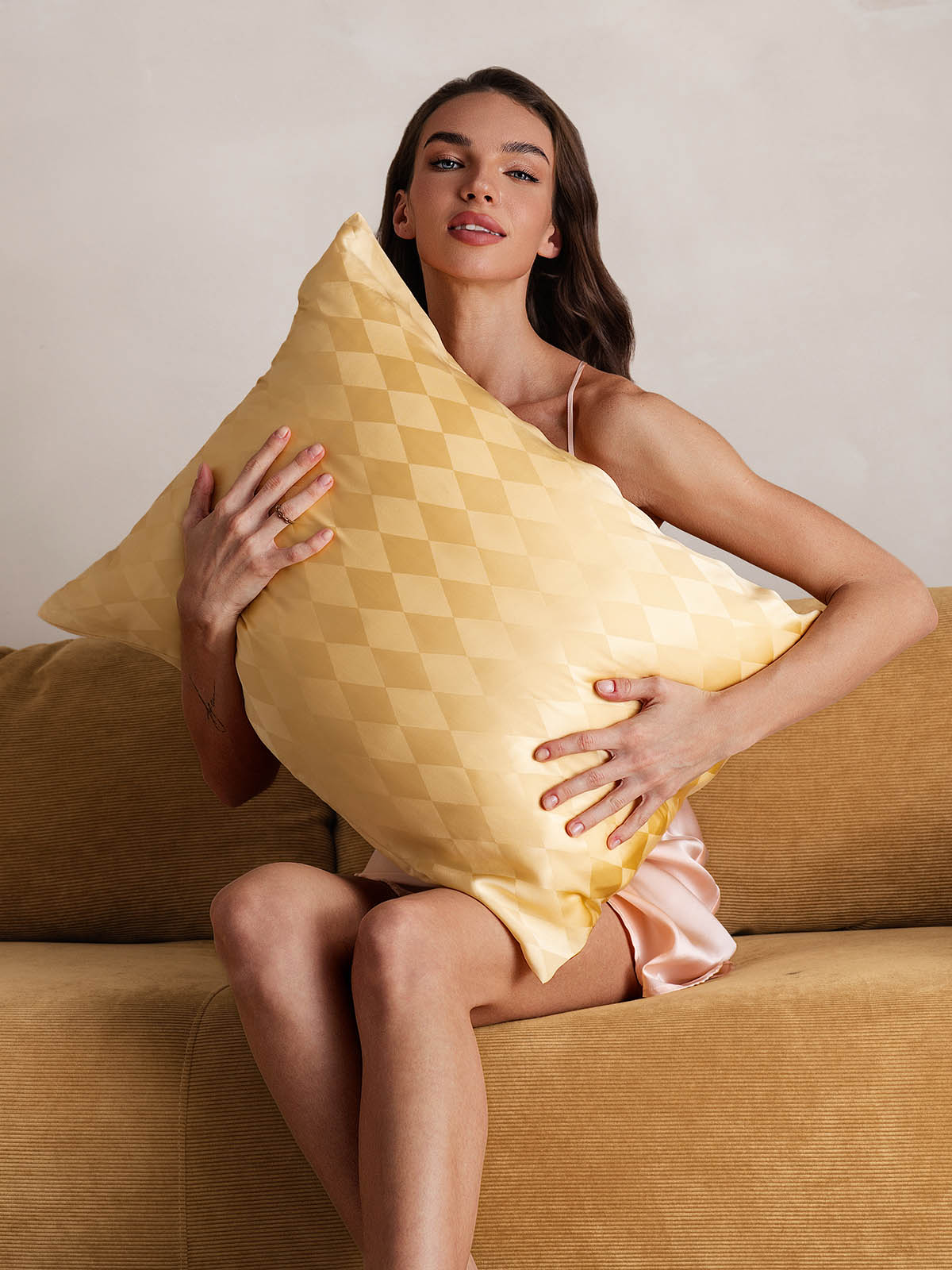 Funda De Almohada 100% Seda Pura Orgánica Estampada