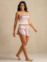 [Rosa] SilkSilky-ES Spaghetti Strap Conjunto de tirantes 005