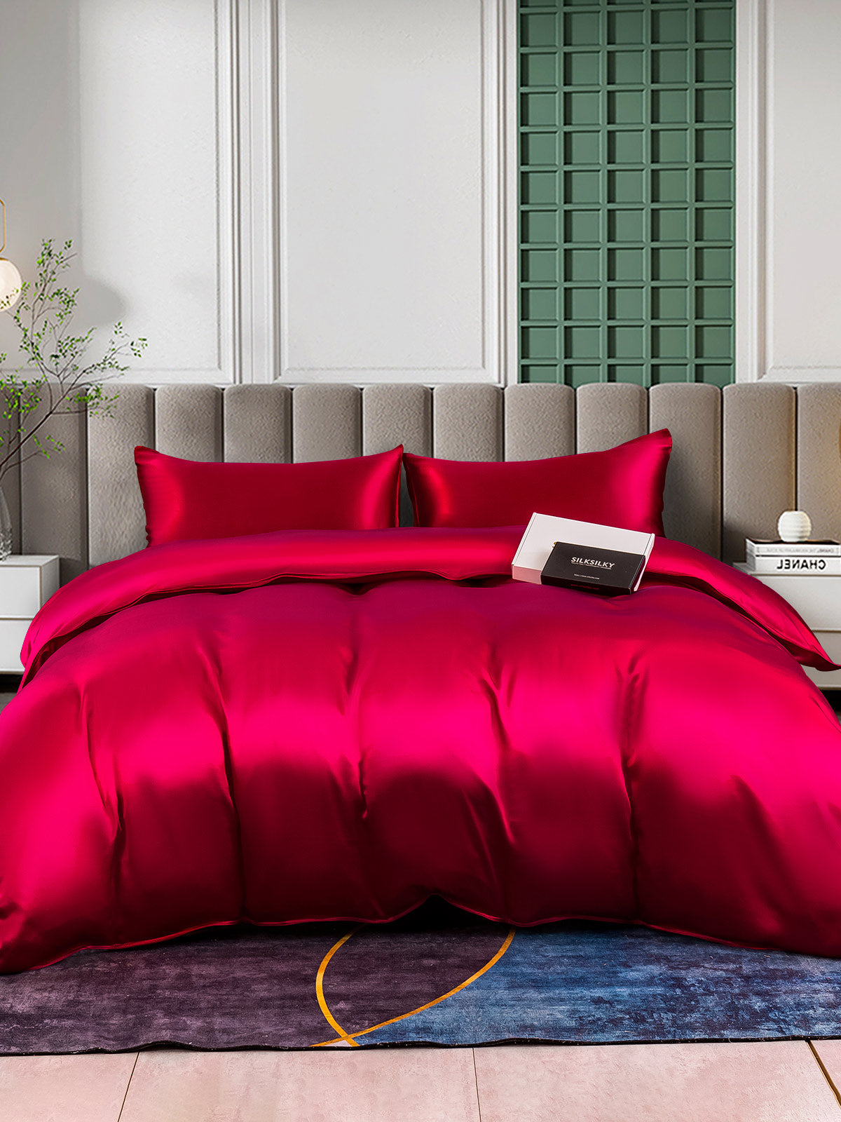 [Vino] SilkSilky-ES 25Momme Seda Pura Bedding Set 002