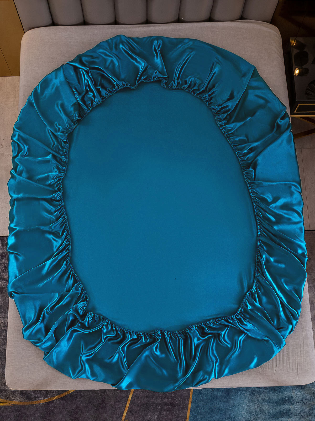 [Azul Real] SilkSilky-ES 25Momme Seda Pura Sheet 003