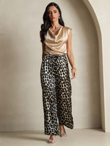 [Leopardo] SilkSilky-ES Seda Pura Womens Pants 008,