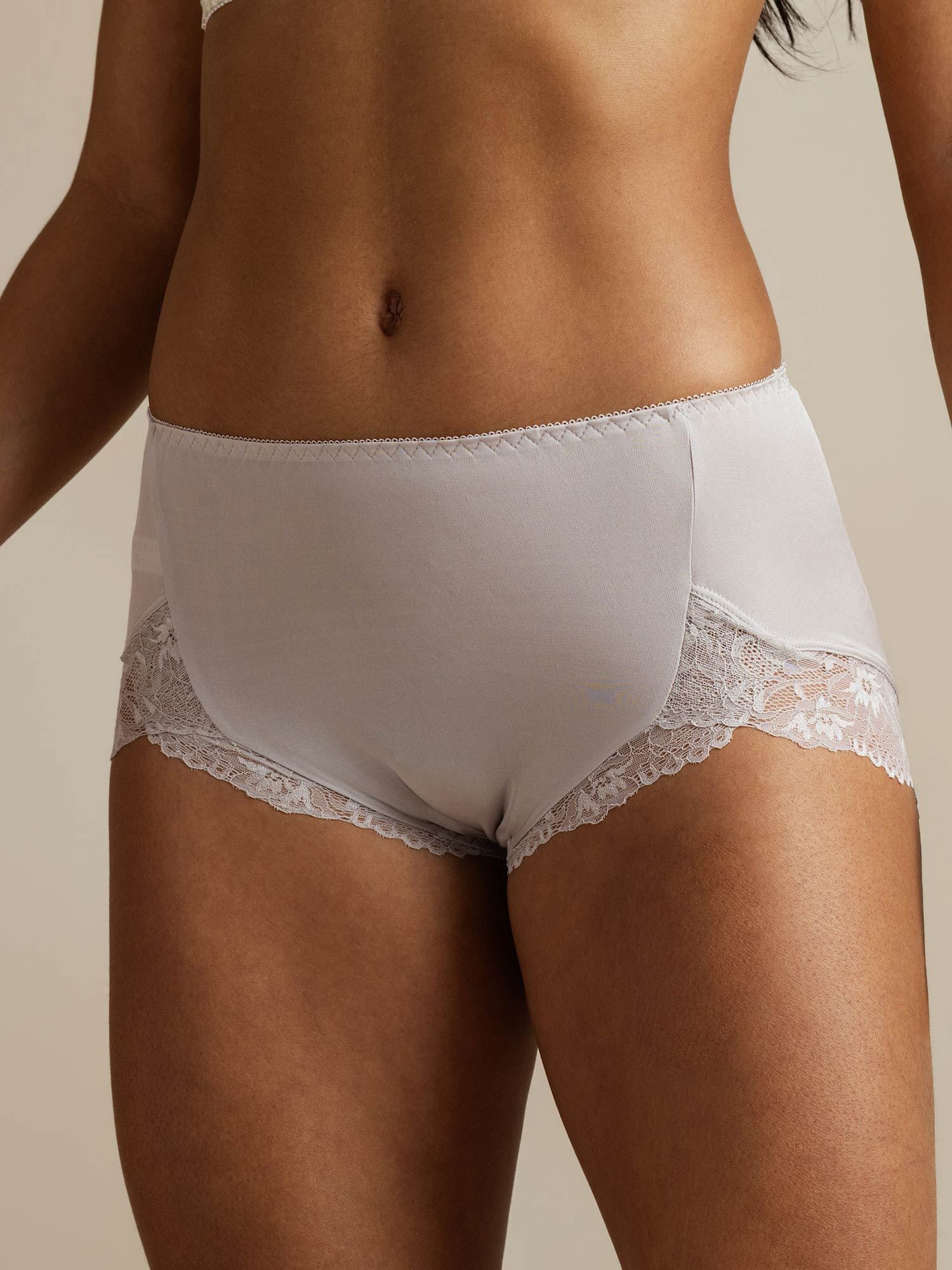 [Gris] SilkSilky-ES Seda Pura Panty 003,