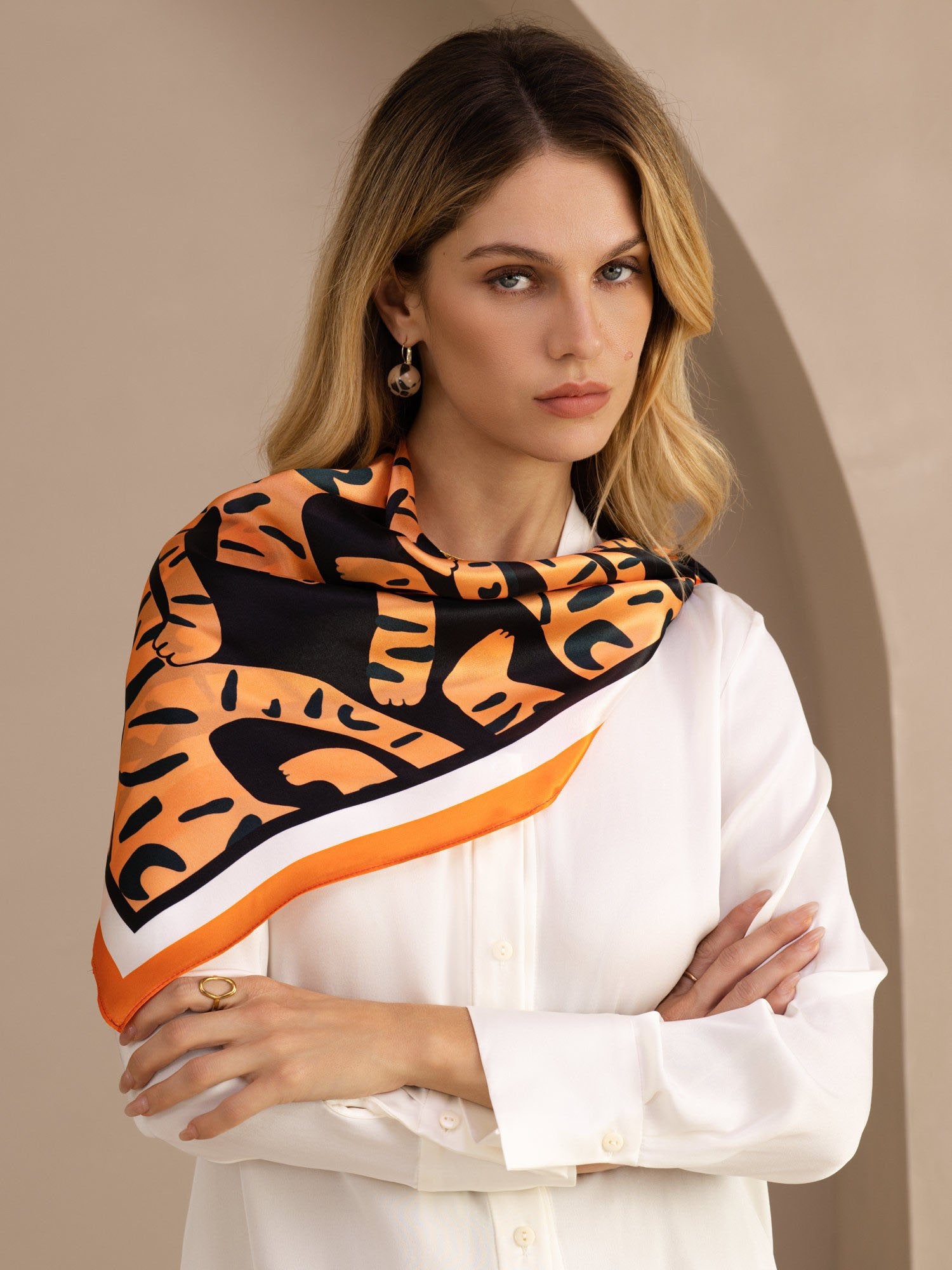 [Tigre Negro] SilkSilky-ES Scarf 002