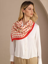 [Cereza Beige] SilkSilky-ES Scarf 004