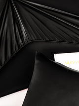 [Negro] SilkSilky-ES 25Momme Juego de ropa de cama 003