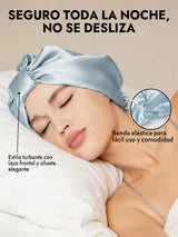 [Azul Claro] SilkSilky-ES Gorros De Dormir 004