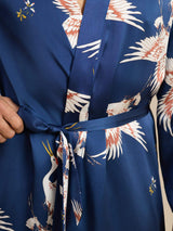 [Azul Oscuro] SilkSilky-ES 19Momme Mens Robe 004