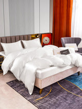 [Blanco] SilkSilky-ES 22Momme Seda Pura Bedding Set 003,