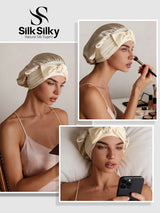 [Beige] SilkSilky-ES Gorros De Dormir 005