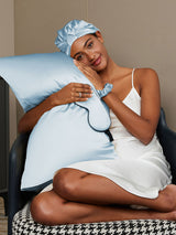 [Azul Claro] SilkSilky-ES 19Momme Pillowcase Set 003
