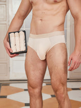 [Beige] SilkSilky-ES Ropa interior de hombres 001