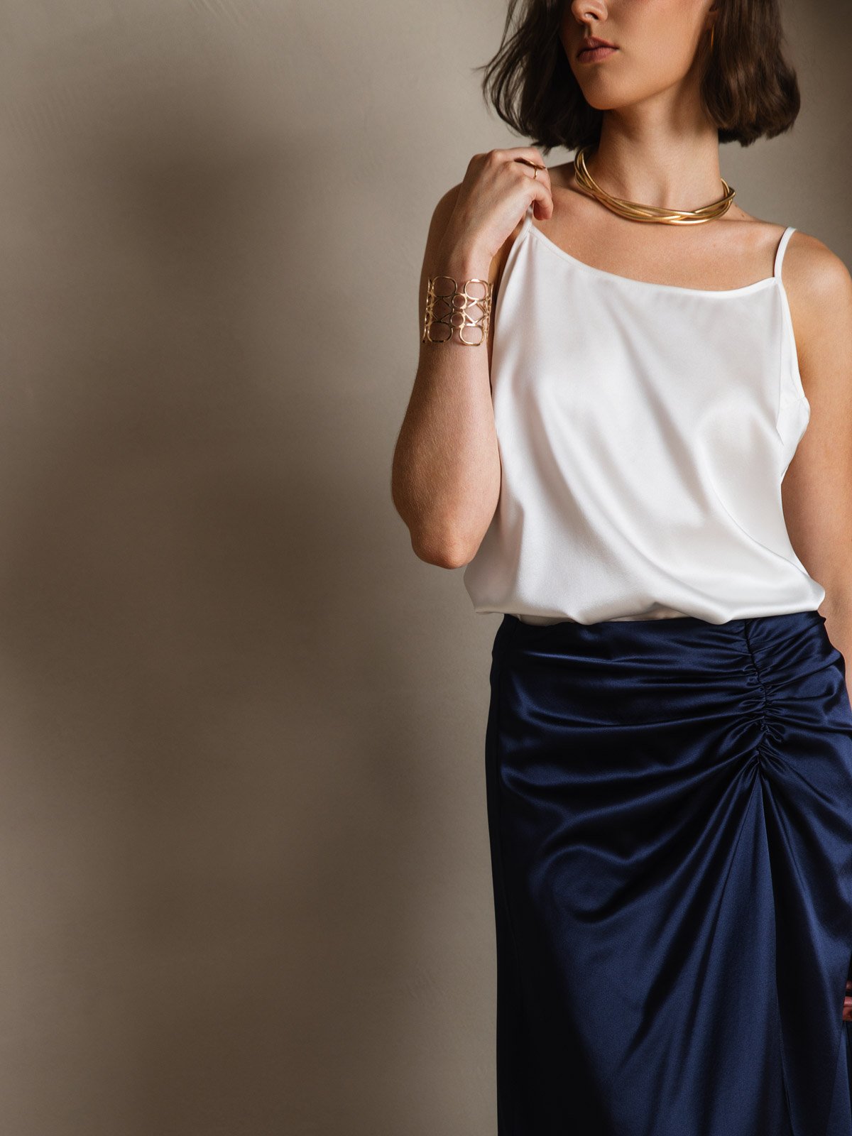 [Blanco] SilkSilky-ES 19Momme Seda Camisoles 008