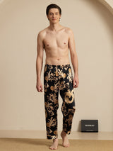 [Dragón Negro] SilkSilky-ES Mens Sleep Bottoms 007