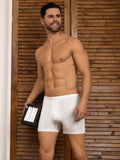 SilkSilky ES Tejido de seda Mens Underwear Blanco 004