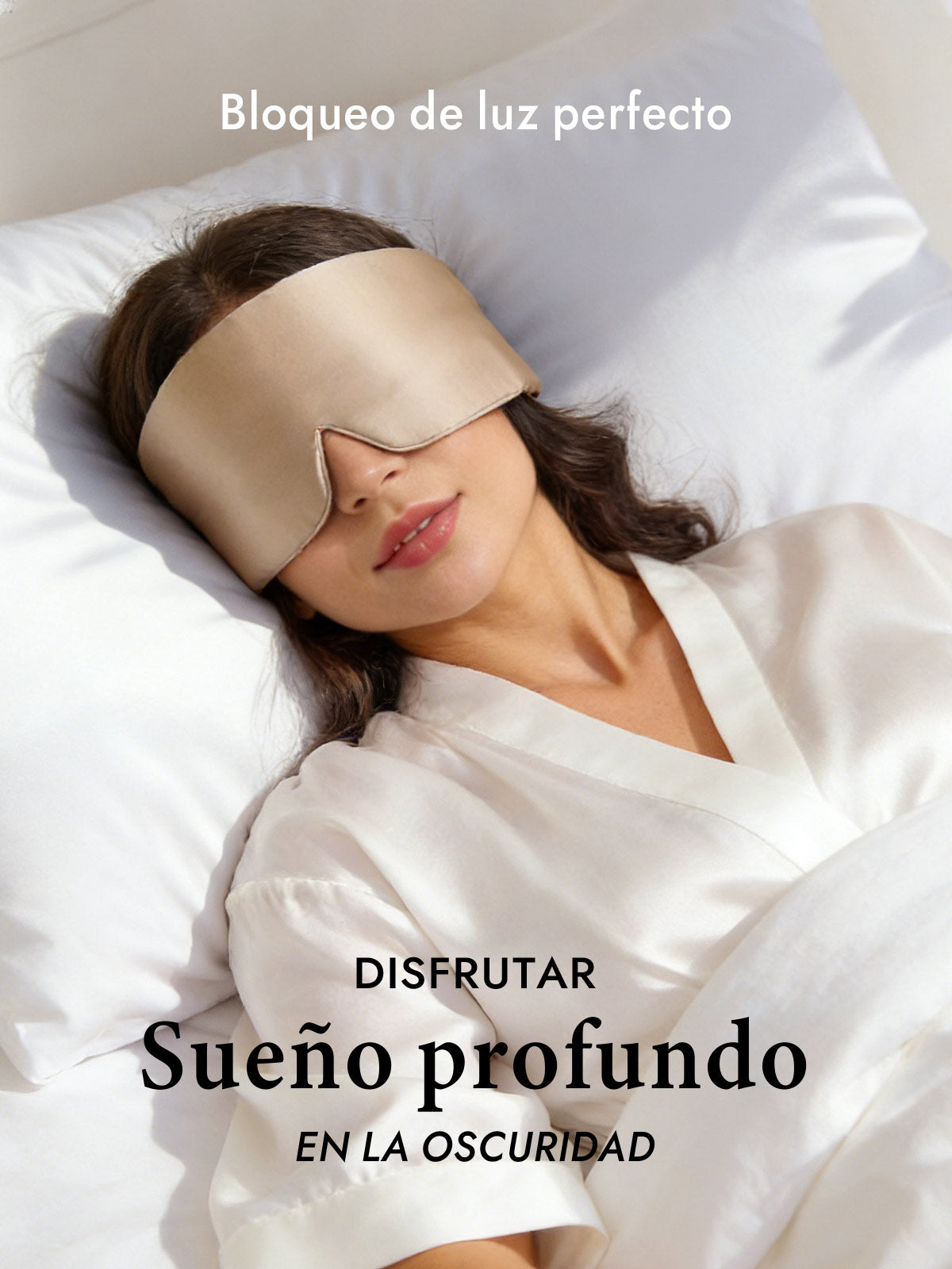 [Beige] SilkSilky-ES 19Momme Pure Silk Eye Mask 003