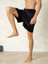 [Negro] SilkSilky-ES Mens Sleep Bottoms 004