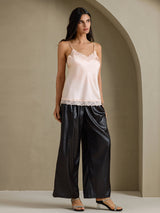 [Rosa] SilkSilky-ES V Neck Top de tirantes 006