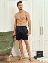 [Negro] SilkSilky-ES Mens Sleep Bottoms 004