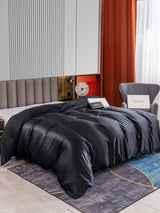 [Negro] SilkSilky-ES 22Momme Duvet Covers 002