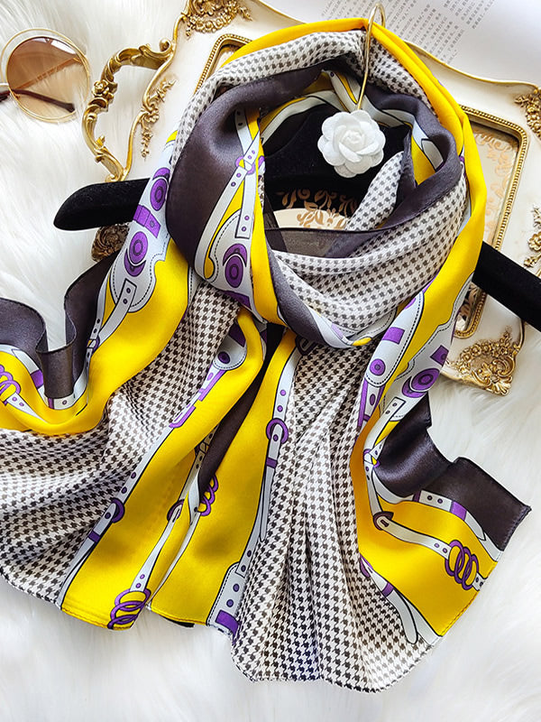 SilkSilky ES Seda Pura Scarf Amarillo 001