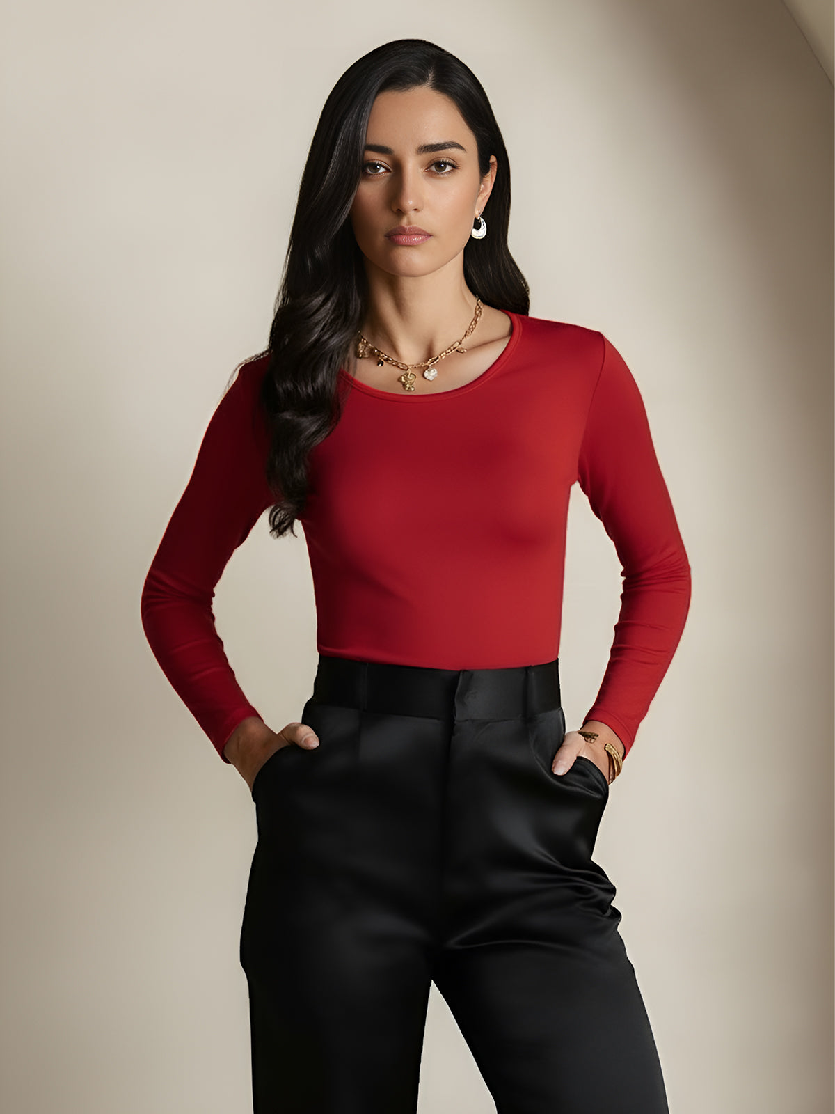 [Vino] SilkSilky-ES Seda Womens T-Shirt 005