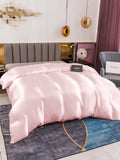 SilkSilky ES 19Momme Seda Pura Duvet Cover Rosa 002