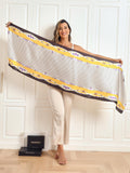 SilkSilky ES Seda Pura Scarf Amarillo 005