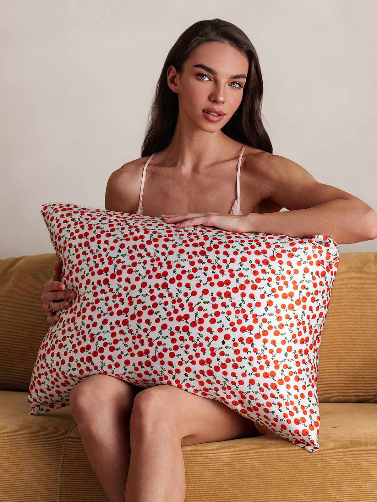 Funda De Almohada 100% Seda Pura Orgánica Estampada