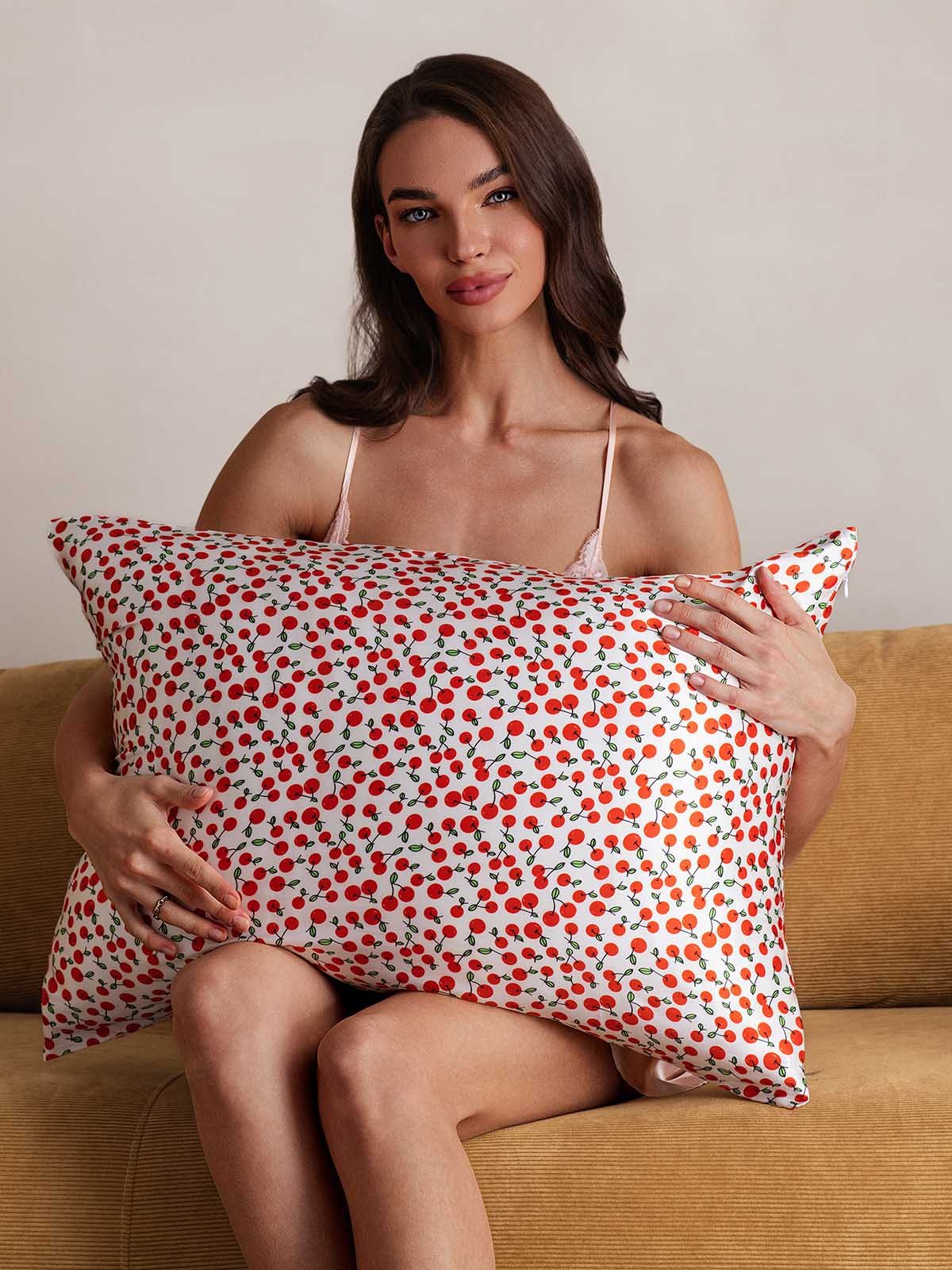 Funda De Almohada 100% Seda Pura Orgánica Estampada