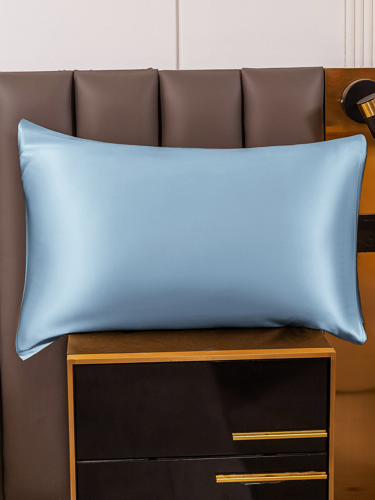 [Azul Claro] SilkSilky-ES 19Momme Seda Pura Pillowcase 001