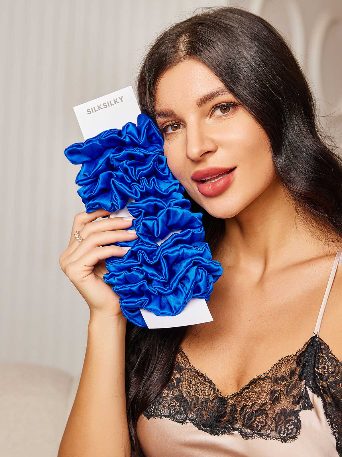 [Azul] SilkSilky-ES 19Momme Seda Pura Scrunchie 001