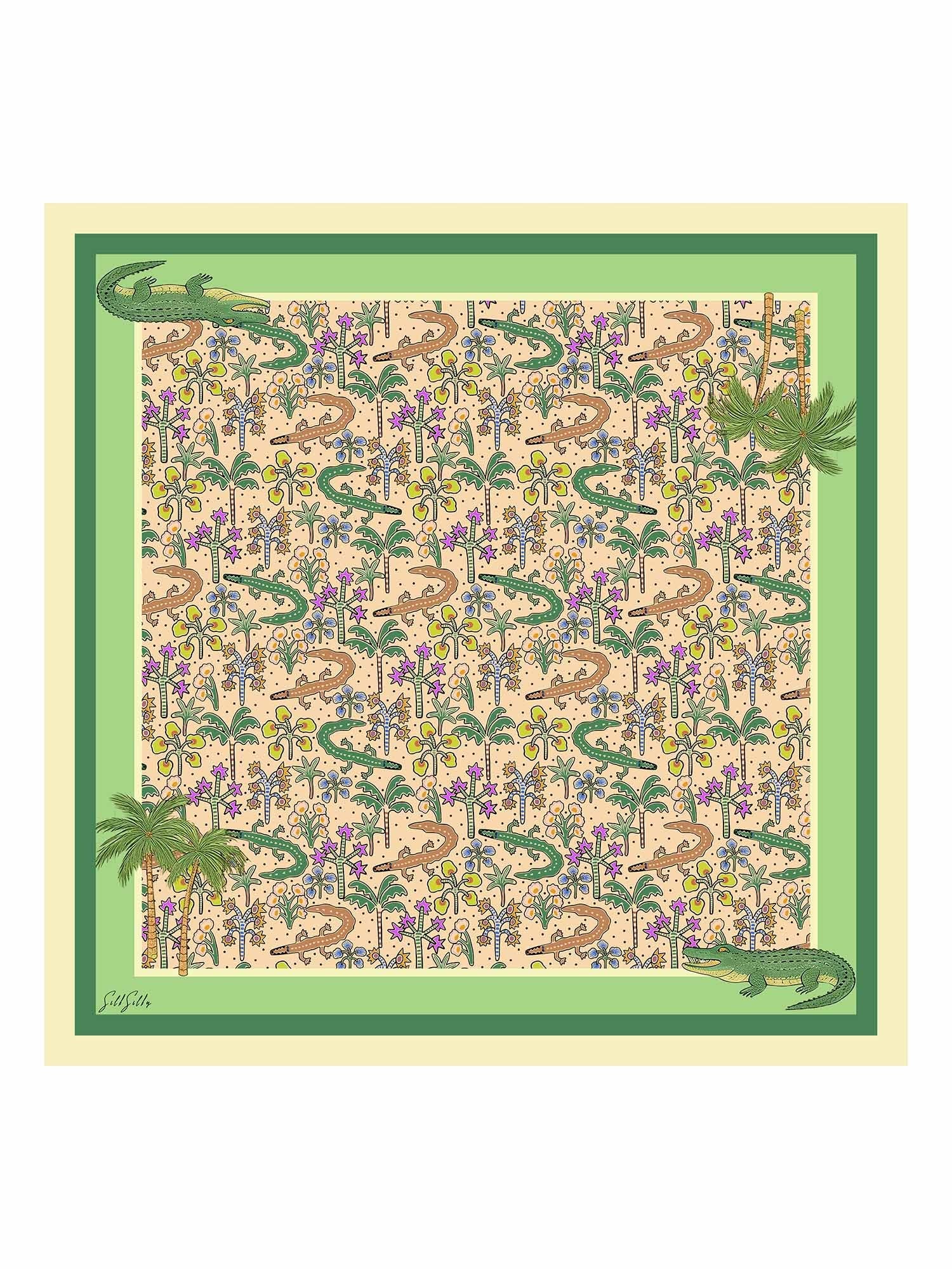 [Cocodrilo Arena] SilkSilky-ES Scarf 001