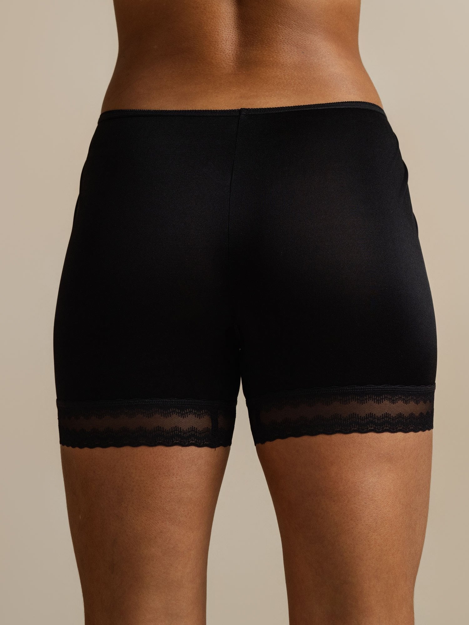 [Negro] SilkSilky-ES Seda Pura Panty 002,