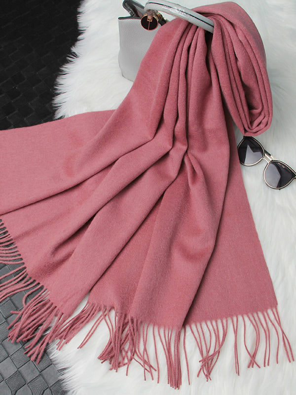 [Malva Pálido] SilkSilky-ES Lana Scarf 005