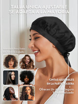 [Negro] SilkSilky-ES Gorros De Dormir 006