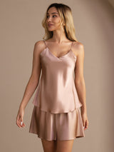 [Toscana] SilkSilky-ES Spaghetti Strap V Neck Conjunto de tirantes 005