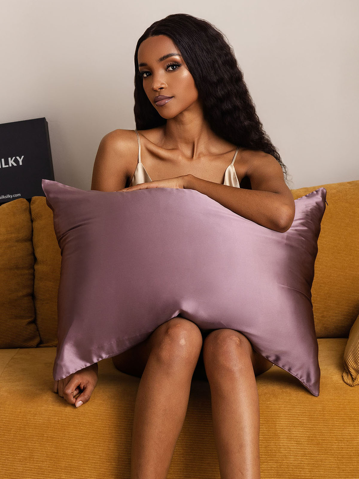[Morado Oscuro] SilkSilky-ES 22Momme Seda Pura Pillowcase 001