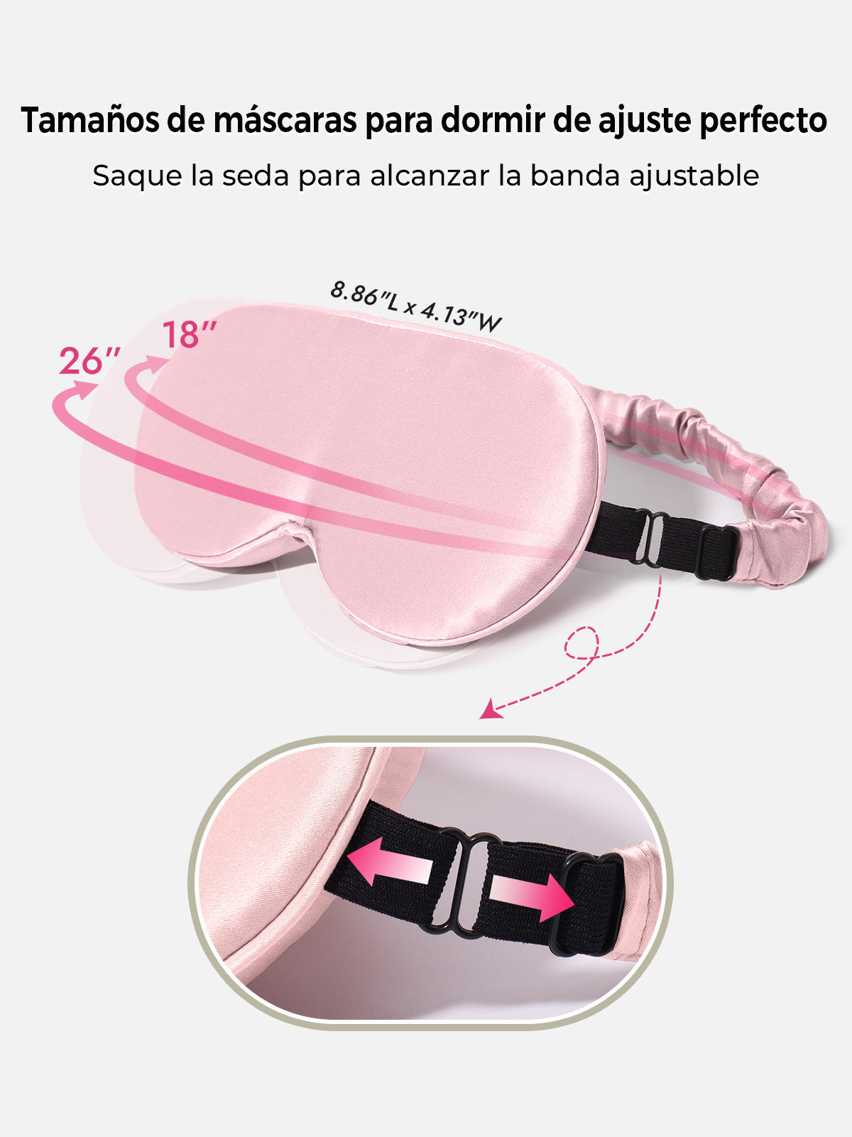 [Rosa] SilkSilky-ES Seda Pura Eye Mask 004