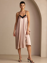 [Toscana] SilkSilky-ES V Neck Vestido 004