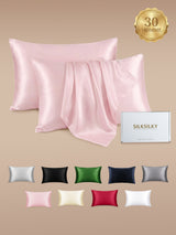 [Rosa] SilkSilky-ES 30Momme Fundas De Almohada 001