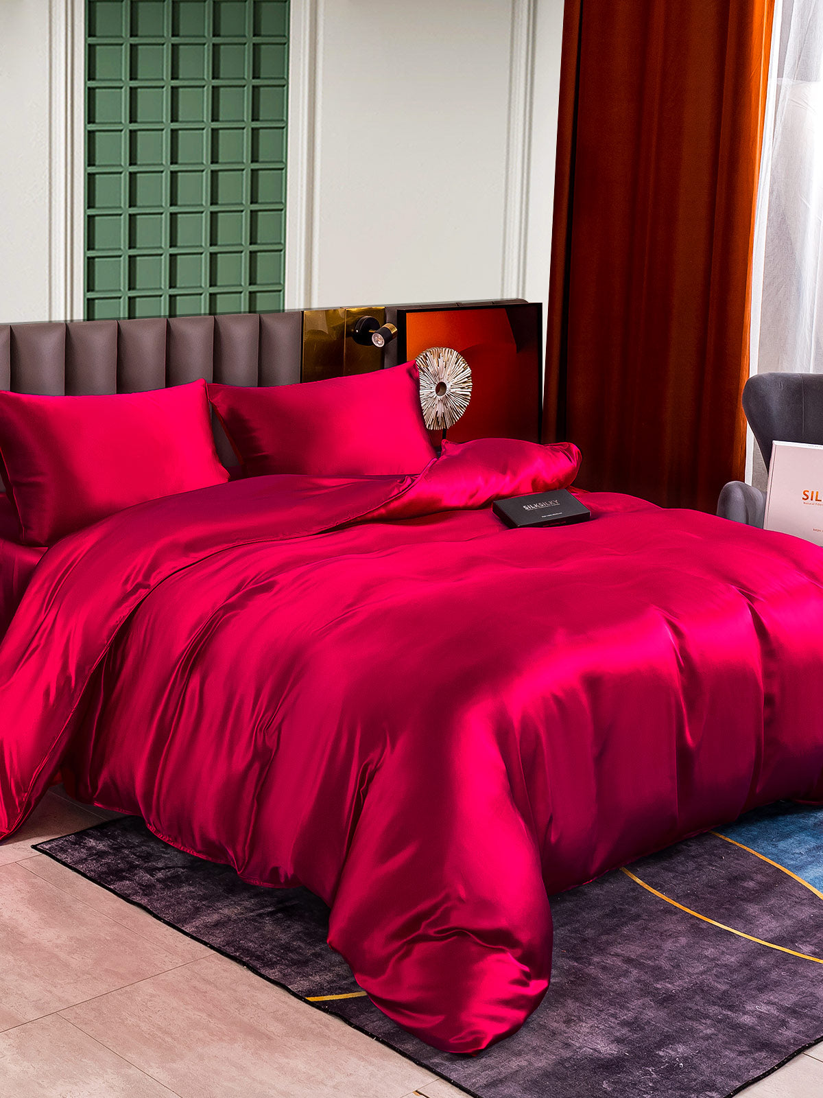[Vino] SilkSilky-ES 25Momme Seda Pura Bedding Set 003