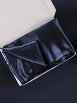 [Azul Oscuro] SilkSilky-ES 30Momme Fundas De Almohada 006