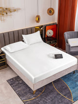 [Blanco] SilkSilky-ES 19Momme Juego de ropa de cama 001