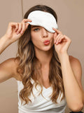 SilkSilky-ES 19Momme Seda Pura Eye Mask Blanco 003