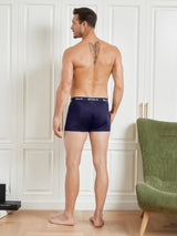 [Azul Oscuro] SilkSilky-ES Seda Pura Mens Underwear 002,