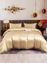 [Beige] SilkSilky-ES 19Momme Juego de ropa de cama 005