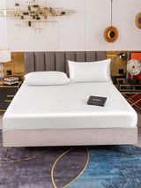 [Blanco] SilkSilky-ES 19Momme Juego de ropa de cama 002