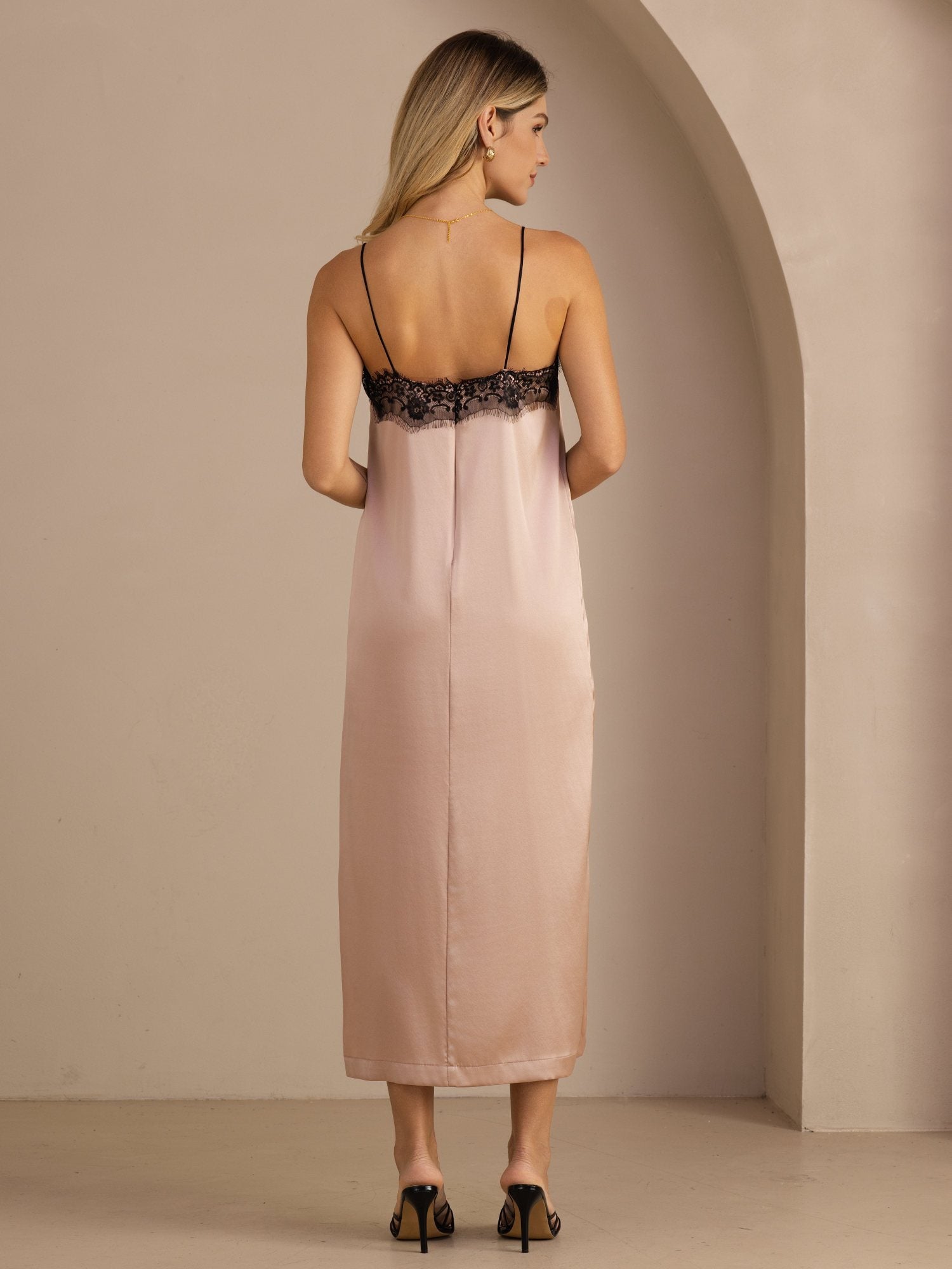 [Toscana] SilkSilky-ES Square Neck Vestido 002